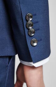 Baukasten-Sakko Herby in Dunkelblau gemustert