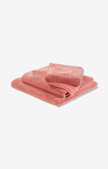 Frottierserie Diamond Pattern, Coral