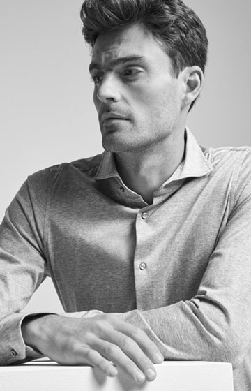 Hemd Pajos in Silber meliert