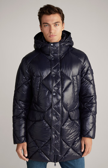 Morito Quilted Coat in Navy