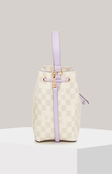 Bucket-Bag Piazza Edition Franziska in Offwhite/Lavender