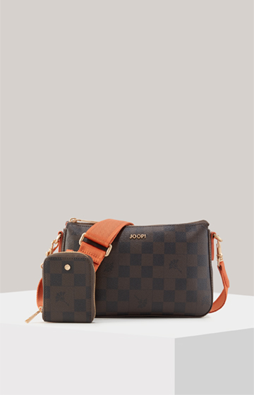Piazza Edition Jasmina Shoulder Bag in Brown/Black/Orange