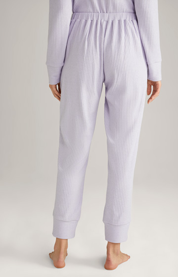 Ribbed Loungewear Joggers in Lavender