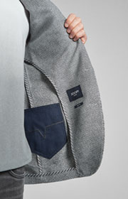 Sakko Hankez in Grau gemustert