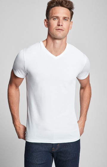 2er-Pack Modal Cotton Stretch Shirts in Weiß