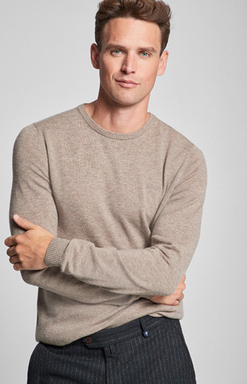 Pullover Nero in Sand meliert