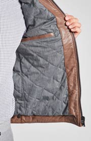 Lederjacke Lima in Braun