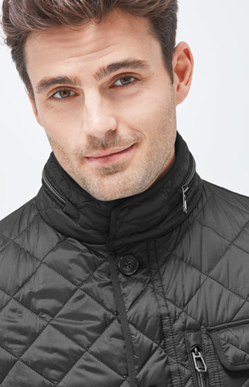 Steppjacke Clint in Schwarz