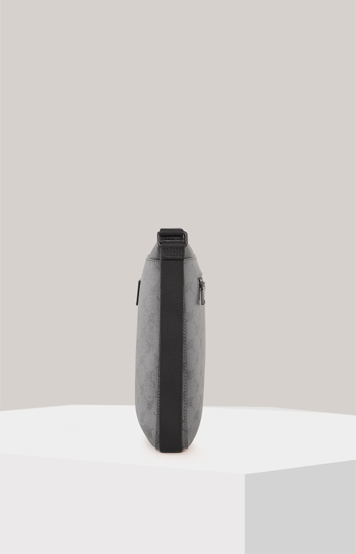 Mazzolino Medon Shoulder Bag in Grey-Black