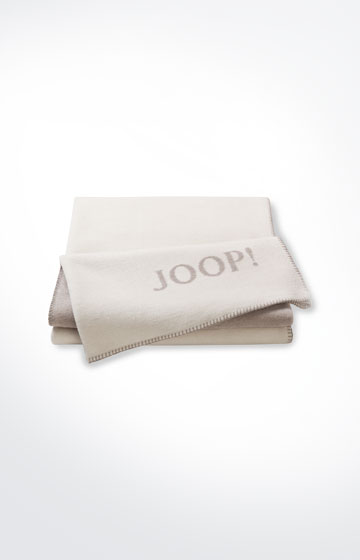 Wohndecke Uni-Doubleface in Ecru-Feder