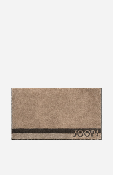 Badteppich JOOP! Logo Stripes in Sand, 70 x 120 cm