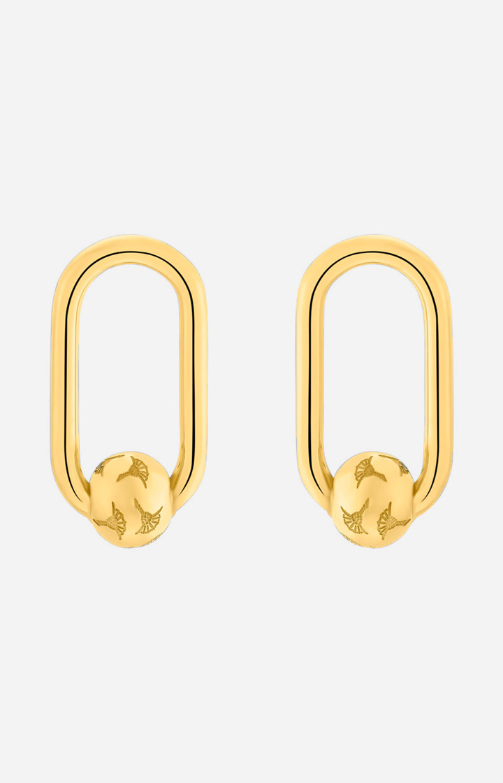 Stud Earrings in Gold