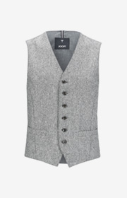 Weste Wackno in Dunkelgrau meliert