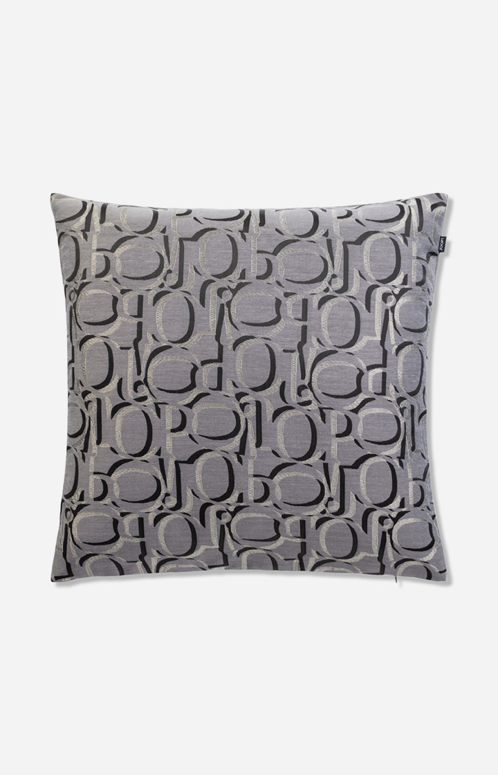 JOOP! Ornament decorative cushion cover in anthracite, 50 x 50 cm
