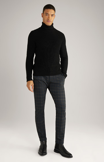 Maxton Trousers in Black/Green Check