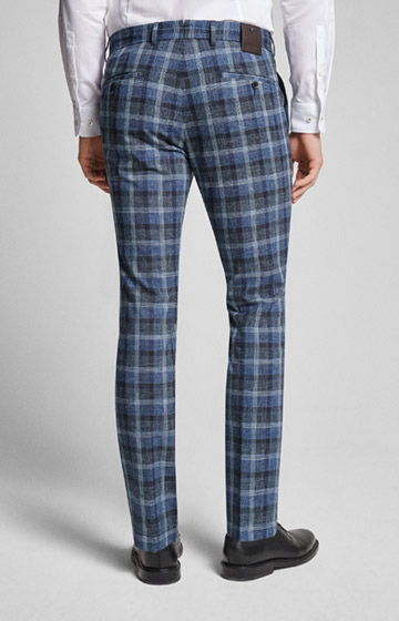 Hose Hank in Dunkelblau kariert