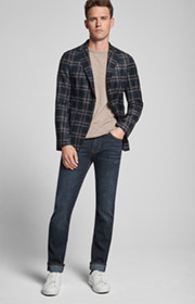 Sakko Helican in Navy kariert