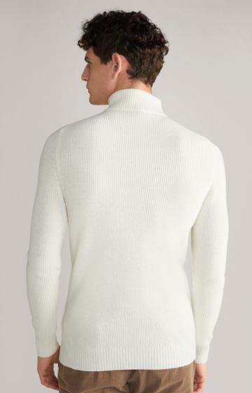 Wool Mix Pullover in Off-White