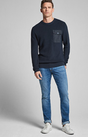 Pullover Pejo in Dunkelblau 