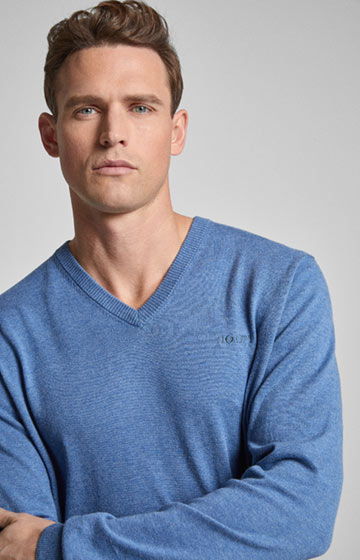 Pullover Leas in Blau meliert