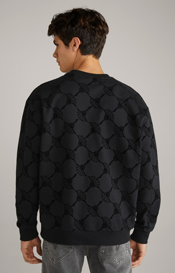 Tadeo Cotton Sweatshirt in Black