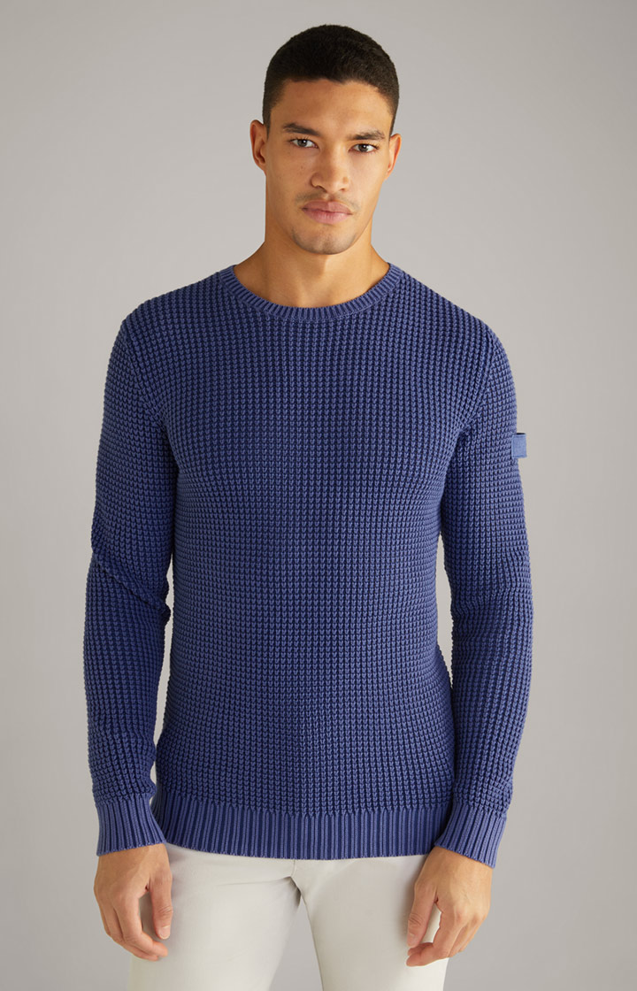 Hadriano Knitted Jumper in Navy