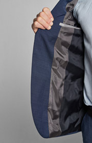 Baukasten-Sakko Damon in Blau meliert