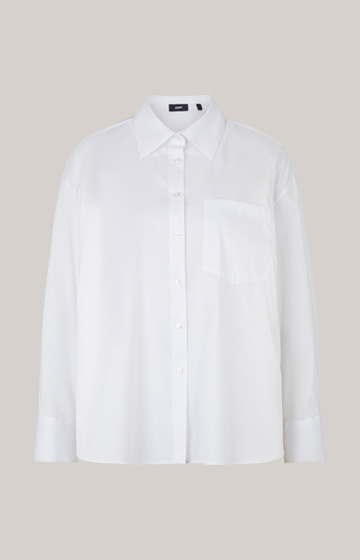 Długa bluzka w kolorze białym