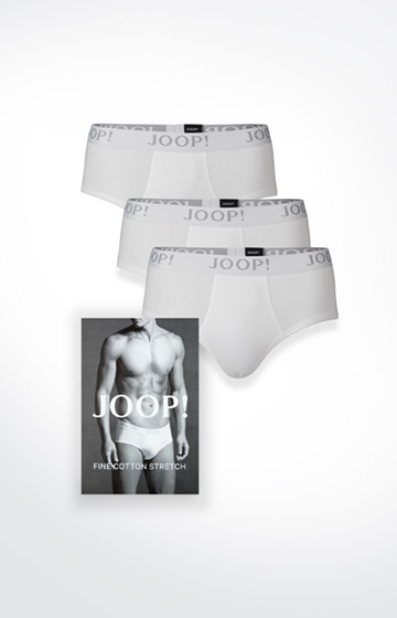 3er-Pack Fine Cotton Stretch Slip in Weiß