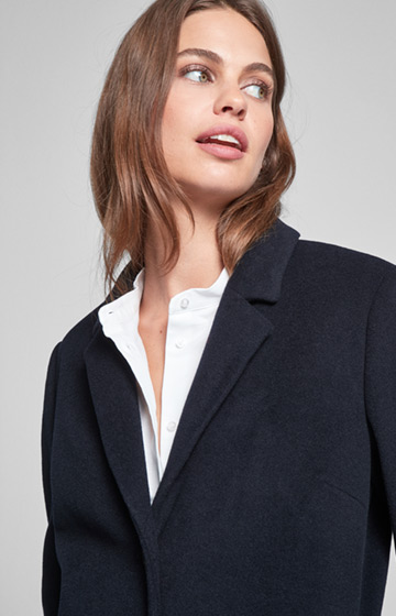 Oversize Mantel Cerry in Dunkelblau