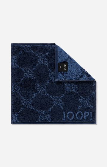 JOOP! CLASSIC CORNFLOWER Face Towel in Navy, 30 x 30 cm