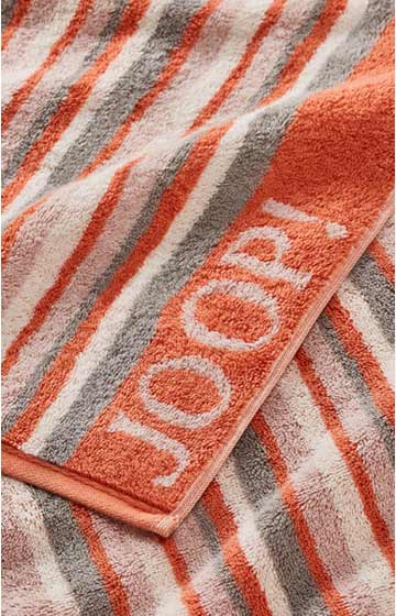 Duschtuch JOOP! MOVES STRIPES in Apricot