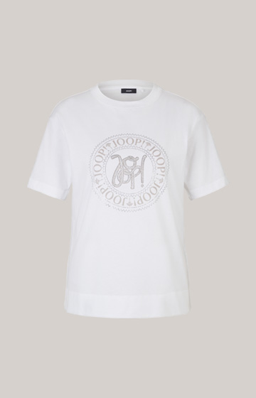Baumwoll-T-Shirt in Weiss