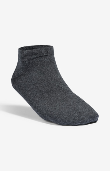3er-Pack Sneaker-Socken in Dunkelgrau