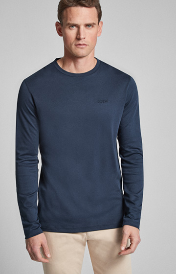 Langarm-Shirt Clifford in Dunkelblau