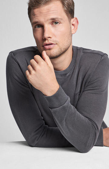 Pullover Caleb in Dunkelgrau