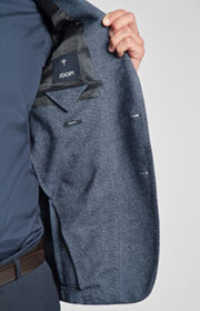 Sakko Heathrow in Mittelblau gemustert