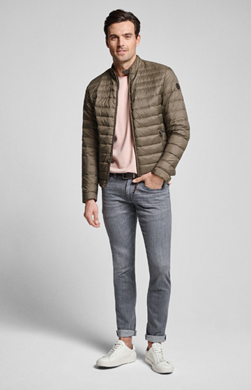 Daunen-Steppjacke Aric in Oliv