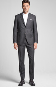 Anzug Finlo-Brake in Mittelgrau kariert