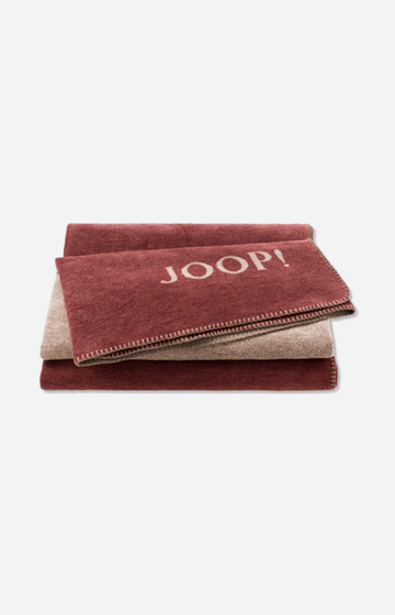 Narzuta z kolekcji JOOP! MELANGE-DOUBLEFACE, w kolorze różowo-beżowym