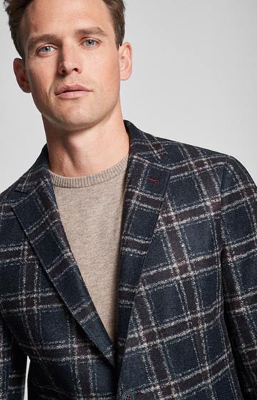 Sakko Helican in Navy kariert