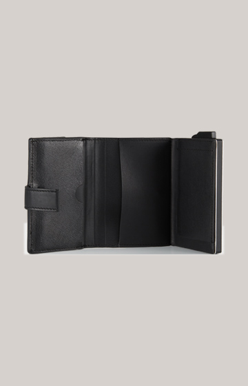Leads to product detail page "Pero C-Three E-Cage Wallet in Black"