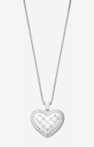 Halskette in Silber/Weiß