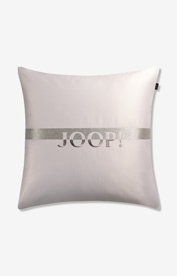 JOOP! Decorative cushion cover LABEL (50 x 50 cm), silver